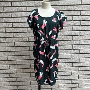 Mountain Warehouse Lightweight Green Pink and White Cap Sleeve Dress Sz 8